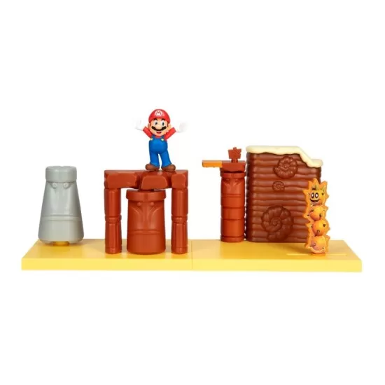 Set de joaca Desert cu figurina 6 cm Nintendo Mario Set de joaca Desert cu figurina 6 cm Nintendo Mario