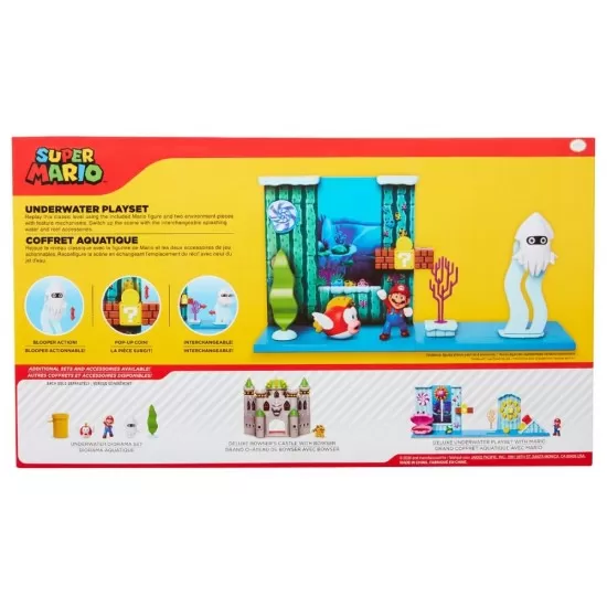 Set de joaca Subacvatic cu figurina 6 cm Nintendo Mario Set de joaca Subacvatic cu figurina 6 cm Nintendo Mario