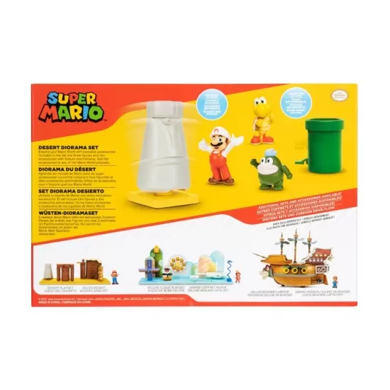 Set diorama Desert cu figurina 6 cm, Nintendo Mario Set diorama Desert cu figurina 6 cm, Nintendo Mario