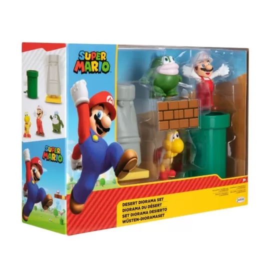 Set diorama Desert cu figurina 6 cm, Nintendo Mario Set diorama Desert cu figurina 6 cm, Nintendo Mario