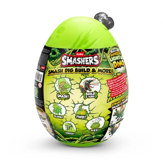 Mega Ou surpriza cu peste 26 accesorii Smashers Dino Jurassic Light-Up Mega Ou surpriza cu peste 26 accesorii Smashers Dino Jurassic Light-Up