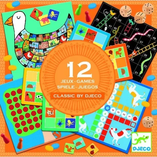 12 jocuri clasice Djeco 12 jocuri clasice Djeco