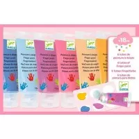 Set 6 culori Sweet de pictat cu mana Djeco