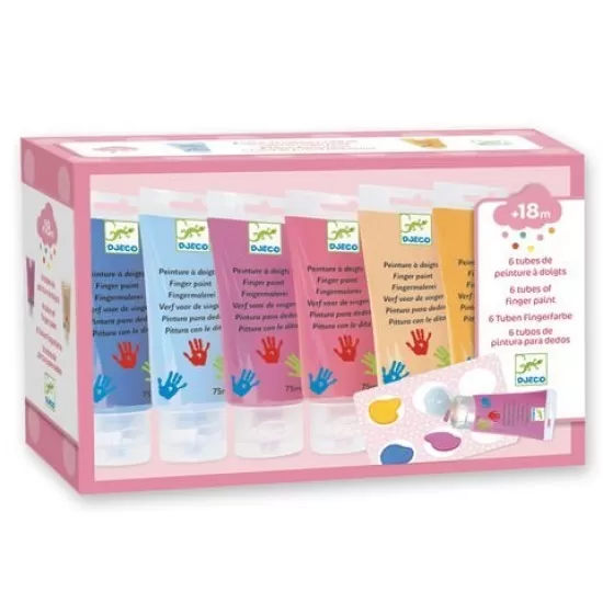 Set 6 culori Sweet de pictat cu mana Djeco