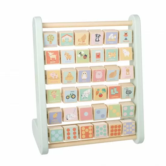 Abac alfabet cu animale de ferma Orange Tree Toys Abac alfabet cu animale de ferma Orange Tree Toys