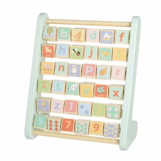 Abac alfabet cu animale de ferma Orange Tree Toys Abac alfabet cu animale de ferma Orange Tree Toys