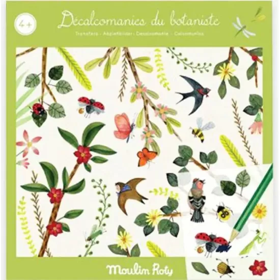 Abtibilduri de transferat Botanist Moulin Roty Abtibilduri de transferat Botanist Moulin Roty