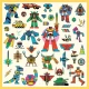 Abtibilduri metalice Djeco Roboti Abtibilduri metalice Djeco Roboti