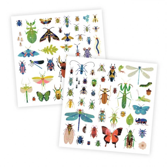 Abtibilduri metalice Microcosmos Djeco Abtibilduri metalice Microcosmos Djeco