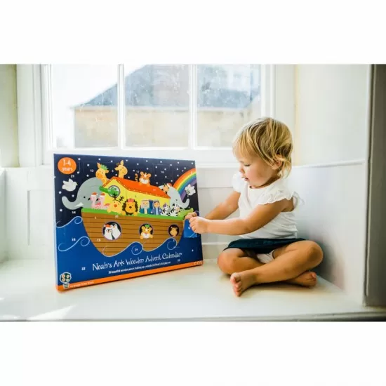 Calendar Craciun Arca lui Noe cu 24 piese lemn Orange Tree Toys Calendar Craciun Arca lui Noe cu 24 piese lemn Orange Tree Toys