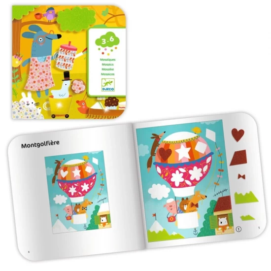 Atelier creativ Colaj cu spuma autoadeziva Djeco