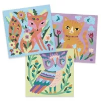Atelier creativ cu nisip si sclipici Animale luminoase
