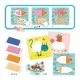 Atelier creativ Djeco - Mozaic cu plastilina si margele Atelier creativ Djeco - Mozaic cu plastilina si margele