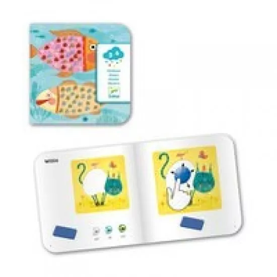 Atelier creativ Djeco - Mozaic cu plastilina si margele Atelier creativ Djeco - Mozaic cu plastilina si margele