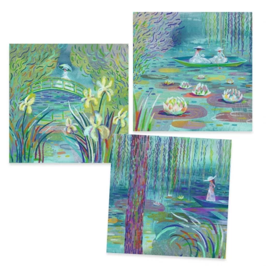 Atelier creativ Lacul cu nuferi Inspired by Monet Djeco Atelier creativ Lacul cu nuferi Inspired by Monet Djeco