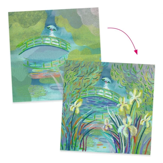 Atelier creativ Lacul cu nuferi Inspired by Monet Djeco Atelier creativ Lacul cu nuferi Inspired by Monet Djeco
