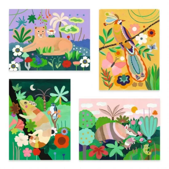 Atelier de pictura Padurea tropicala, Djeco Atelier de pictura Padurea tropicala, Djeco