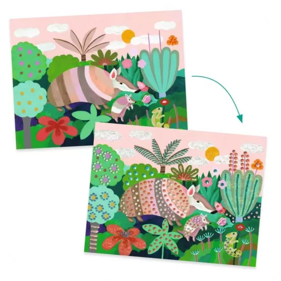 Atelier de pictura Padurea tropicala, Djeco Atelier de pictura Padurea tropicala, Djeco