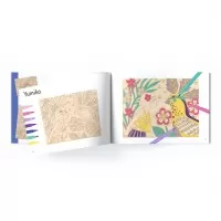 Atelier de pictura pe lemn Djeco - Fete si flori