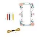 Set creativ Djeco de confectionat bratari cu margele Set creativ Djeco de confectionat bratari cu margele