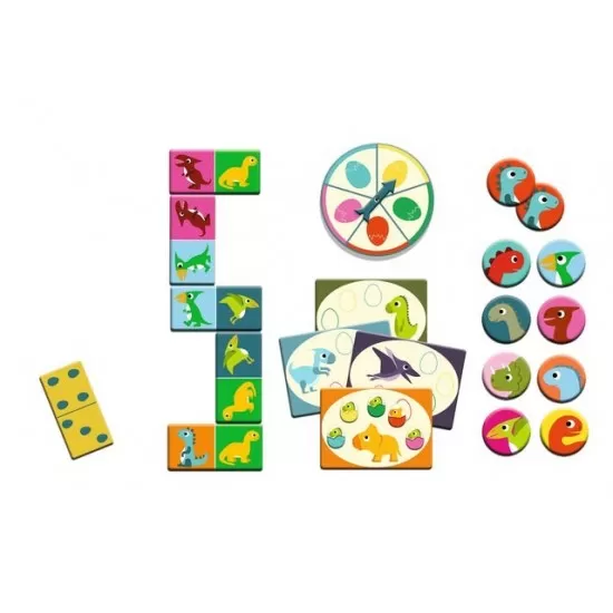Joc de memorie Bingo Memo Domino Dino Djeco Joc de memorie Bingo Memo Domino Dino Djeco