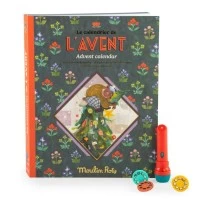 Calendar de Advent Lanterna si 23 de discuri cu povesti Minouchkas Moulin Roty