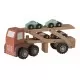 Camion din lemn cu 4 masini culori pastel Egmont Camion din lemn cu 4 masini culori pastel Egmont