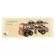Camion din lemn cu 4 masini culori pastel Egmont Camion din lemn cu 4 masini culori pastel Egmont