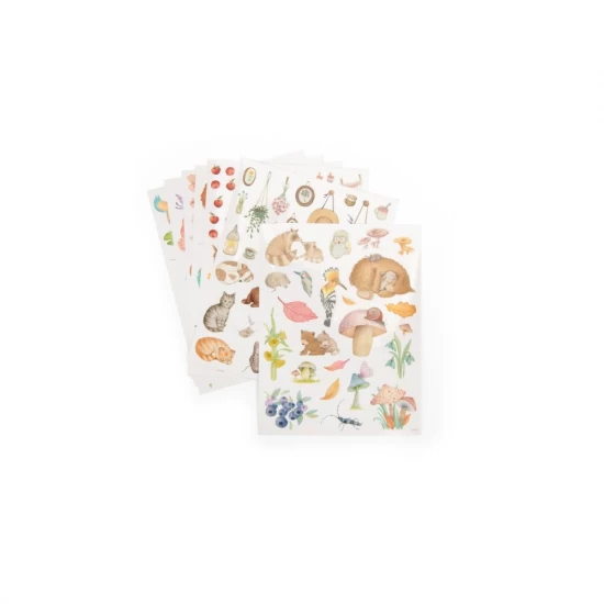 Carte de colorat cu abtibilduri Les Rosalies Moulin Roty Carte de colorat cu abtibilduri Les Rosalies Moulin Roty