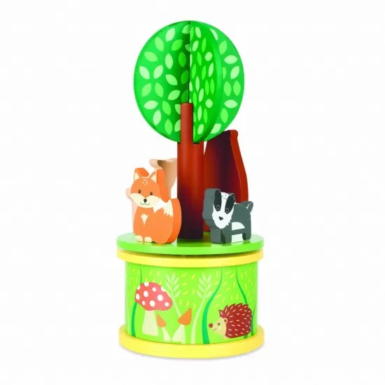 Carusel muzical cu animale de padure Orange Tree Toys Carusel muzical cu animale de padure Orange Tree Toys