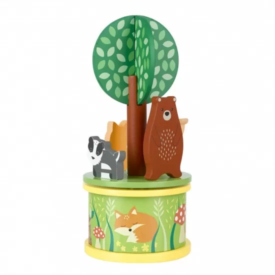 Carusel muzical cu animale de padure Orange Tree Toys Carusel muzical cu animale de padure Orange Tree Toys