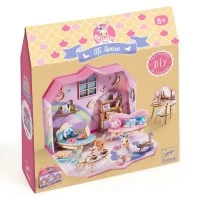 Set creativ - Casuta miniaturala de asamblat si colorat Rosie Djeco