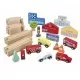 Circuit din lemn cu vehicule utilitare Orange Tree Toys Circuit din lemn cu vehicule utilitare Orange Tree Toys