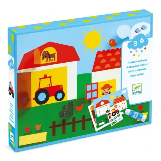 Set creativ Colaje V-ati ascunselea Djeco Set creativ Colaje V-ati ascunselea Djeco