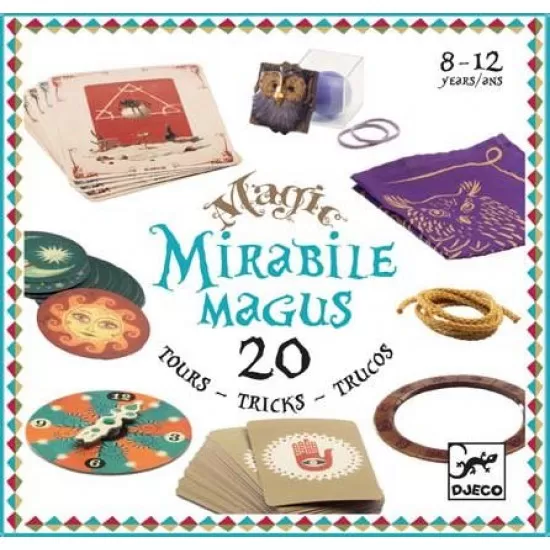 Colectia magica Djeco Mirable Magus - 20 de trucuri de magie Colectia magica Djeco Mirable Magus - 20 de trucuri de magie