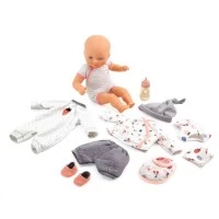 Set de joaca bebelus Vanille cu accesorii, Colectia Pomea, Djeco