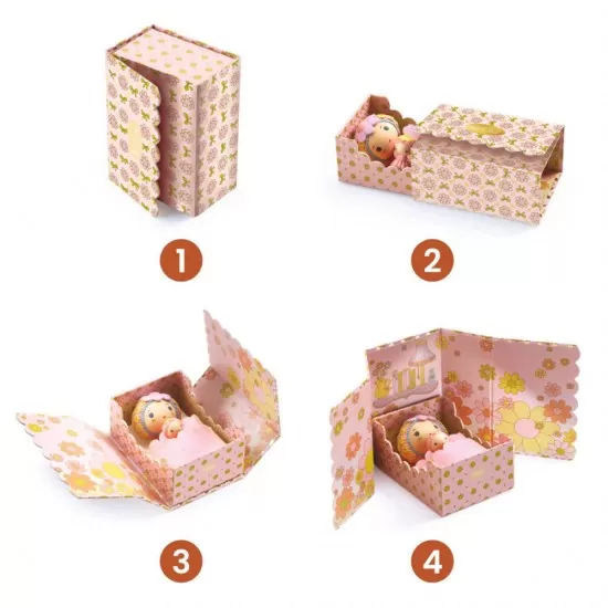 Figurina colectia Tinyly Djeco - Rose Tinyroom Figurina colectia Tinyly Djeco - Rose Tinyroom