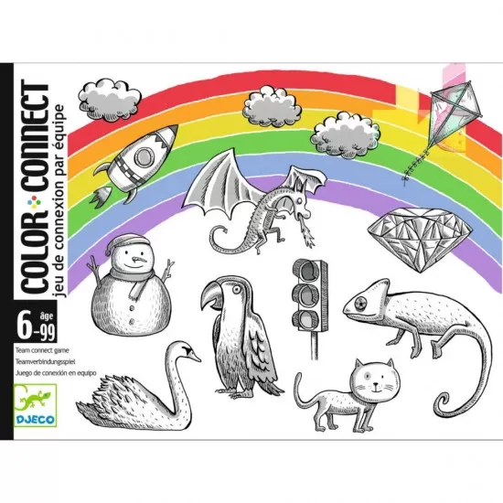 Joc de carti Color Connect Djeco Joc de carti Color Connect Djeco