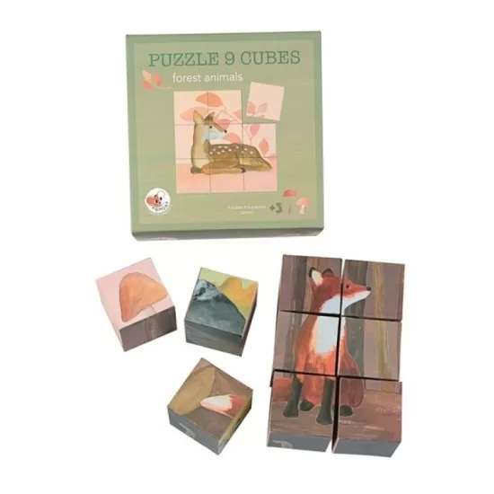 Set 9 cuburi animale din padure Egmont Toys Set 9 cuburi animale din padure Egmont Toys