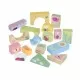 Cuburi de construit Gradina de primavara Orange Tree Toys 18 piese Cuburi de construit Gradina de primavara Orange Tree Toys 18 piese