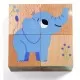Puzzle cuburi din lemn Djeco - Animale salbatice