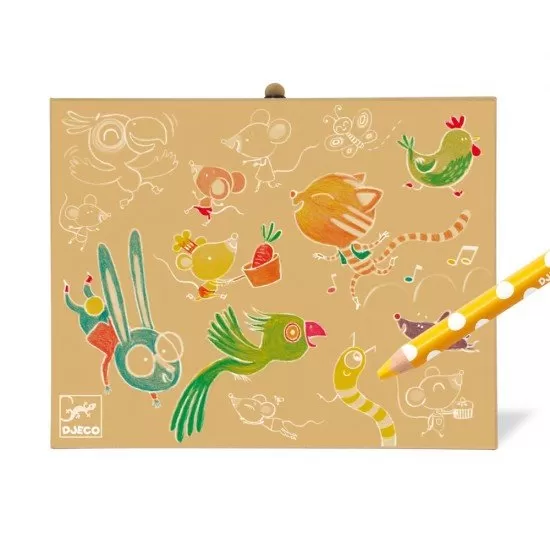 Cutie culori pentru primele desene Djeco Cutie culori pentru primele desene Djeco