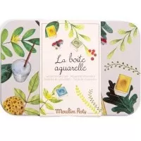 Cutie metalica cu 24 de acuarele Moulin Roty