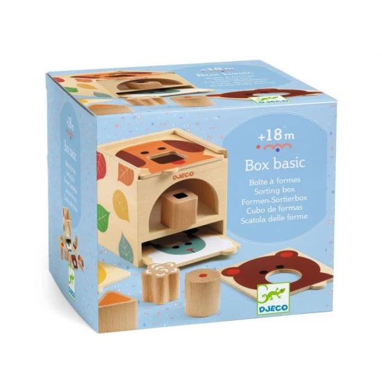 Jucarie din lemn, Cutie sortare Basic Box, Djeco
