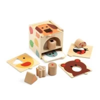Jucarie din lemn, Cutie sortare Basic Box, Djeco
