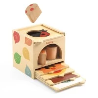 Jucarie din lemn, Cutie sortare Basic Box, Djeco