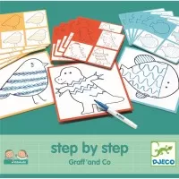Set creativ Deseneaza pas cu pas Grafic Djeco