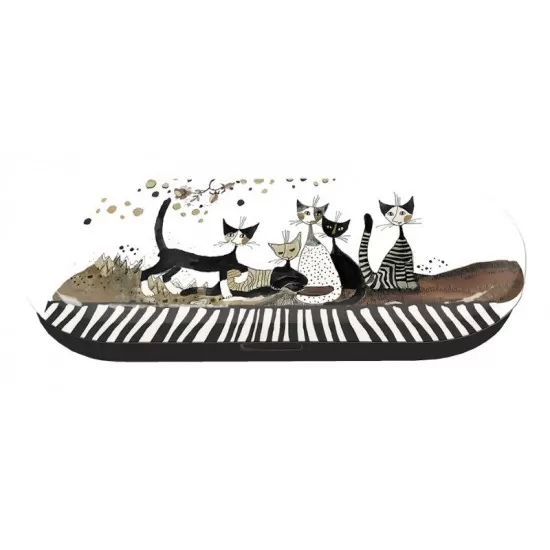 Etui pentru ochelari Rosina Wachtmeister Cats Sepia