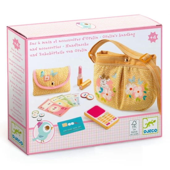 Geanta din bumbac cu accesorii pentru fetite Djeco
