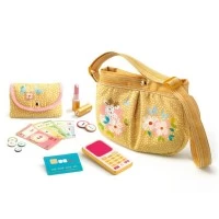 Geanta din bumbac cu accesorii pentru fetite Djeco